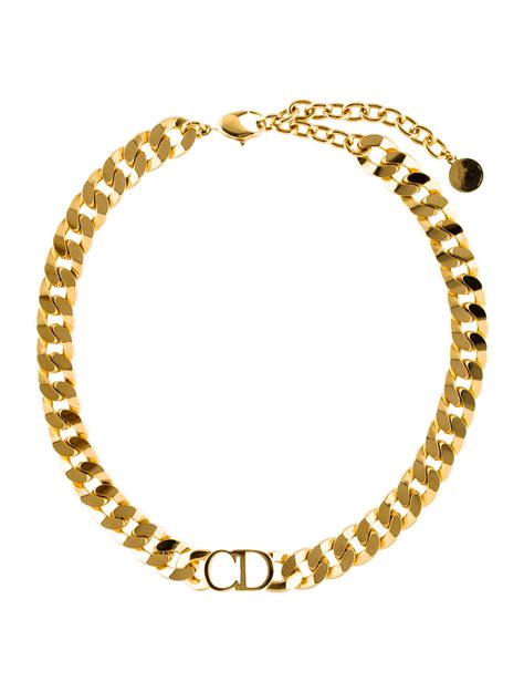 collier christian dior cd|Christian Dior cd choker necklace.